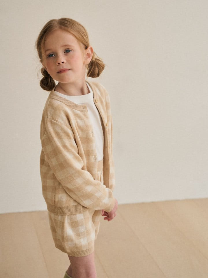A-Market - Korean Children Fashion - #kidsshorts - Check Cardigan - 8