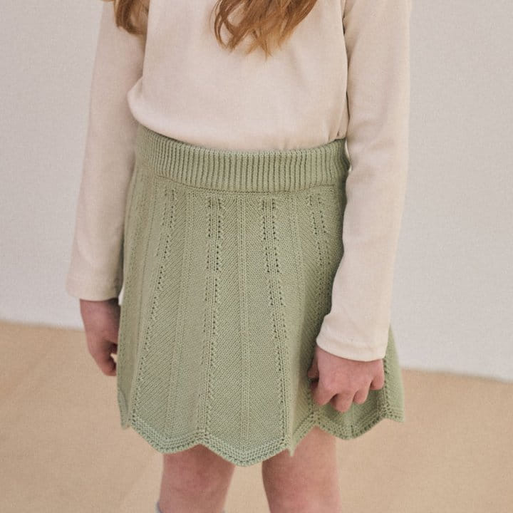 A-Market - Korean Children Fashion - #kidsshorts - Wave Knit Skirt - 2