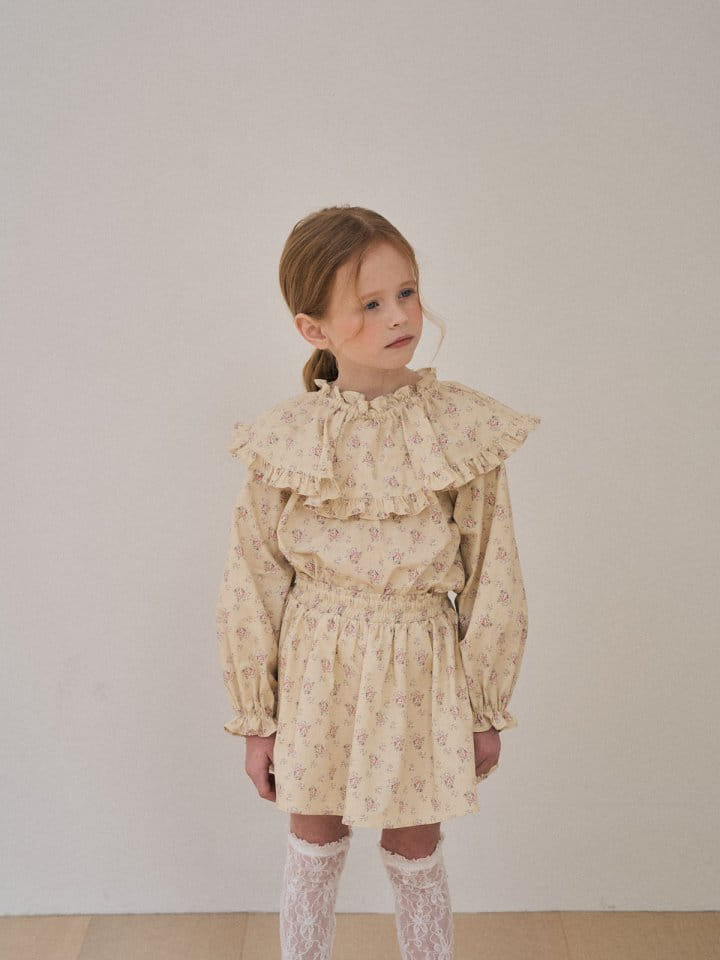 A-Market - Korean Children Fashion - #kidsshorts - Rose Cape Blouse - 4