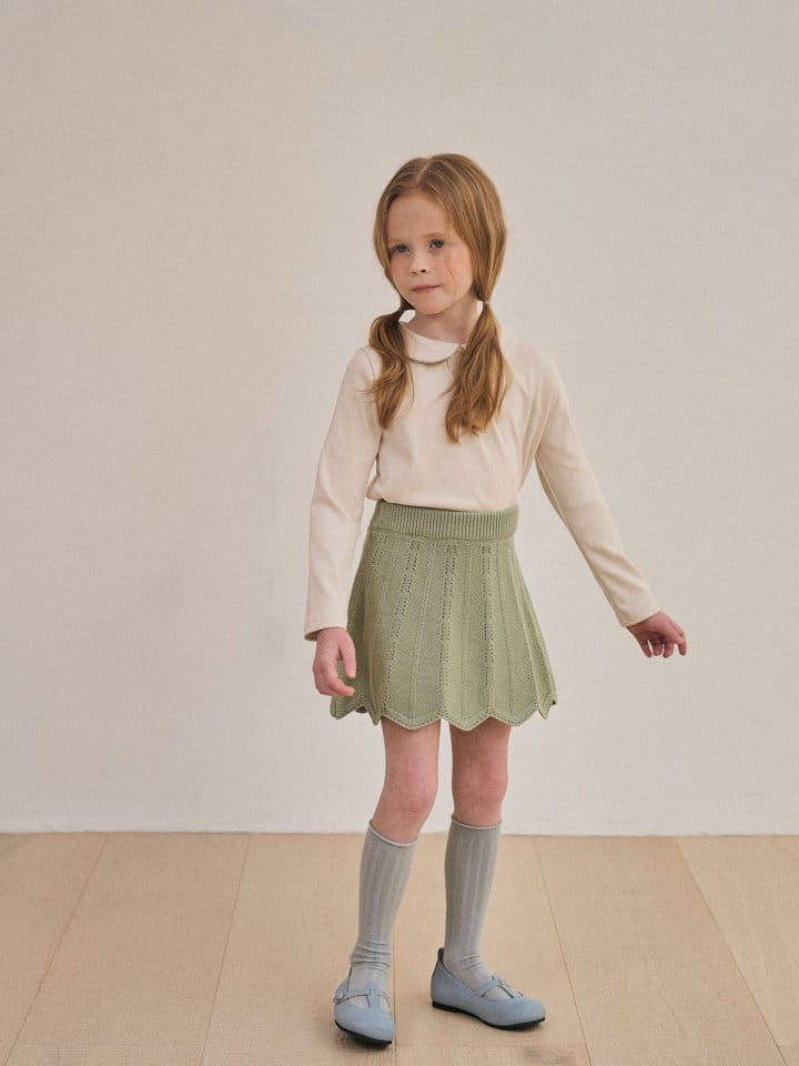 A-Market - Korean Children Fashion - #kidsstore - Wave Knit Skirt - 3