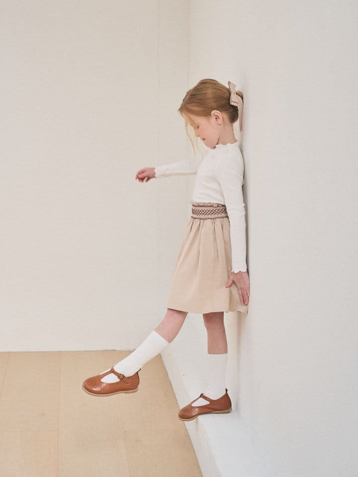 A-Market - Korean Children Fashion - #kidsstore - Hool Smoke Skirt - 6