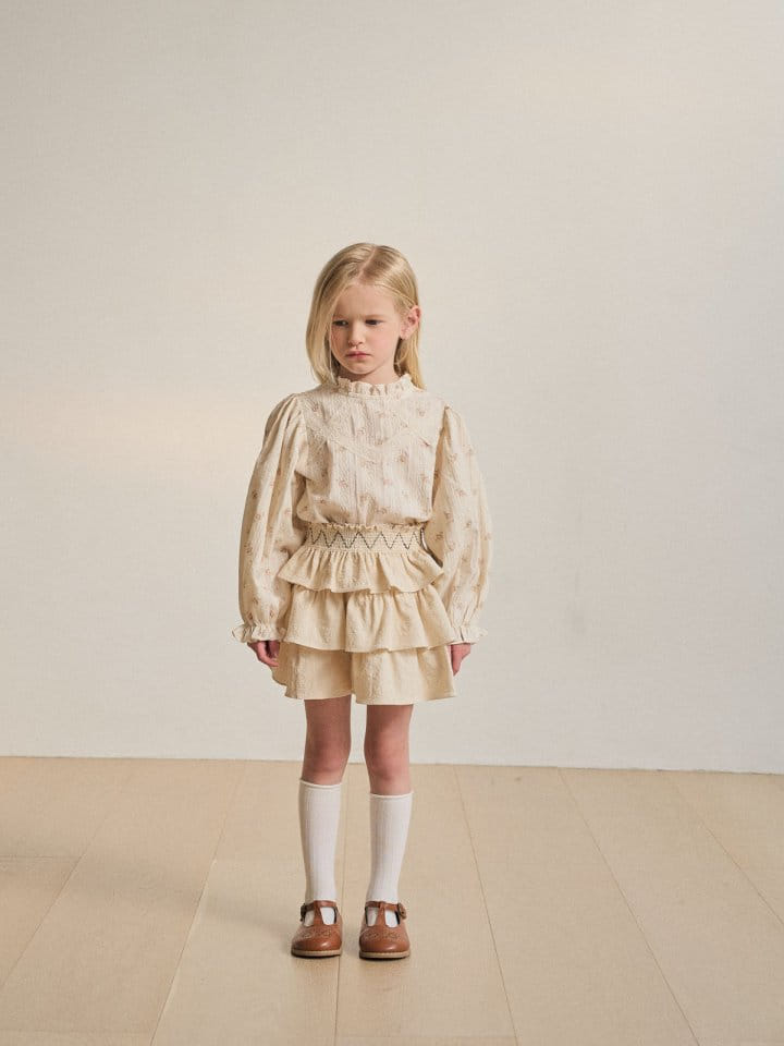 A-Market - Korean Children Fashion - #kidsstore - Flower Saffron Blouse - 5