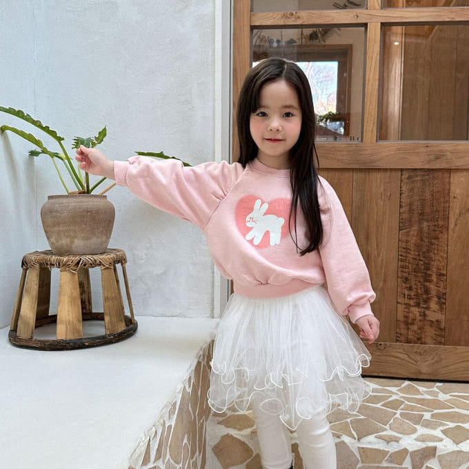 A-Market - Korean Children Fashion - #kidsstore - Rabbit Shirring Sweatshirt