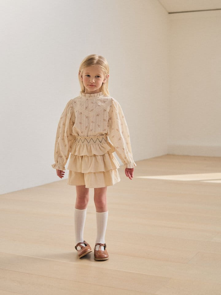 A-Market - Korean Children Fashion - #kidzfashiontrend - Flower Saffron Blouse - 6