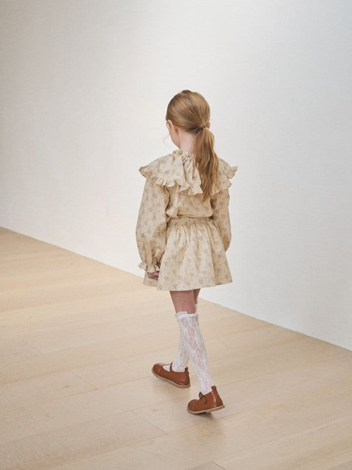 A-Market - Korean Children Fashion - #littlefashionista - Rose Cape Blouse - 7