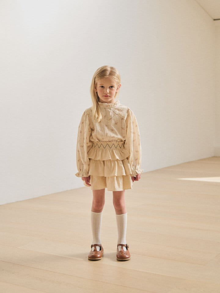 A-Market - Korean Children Fashion - #littlefashionista - Flower Saffron Blouse - 8