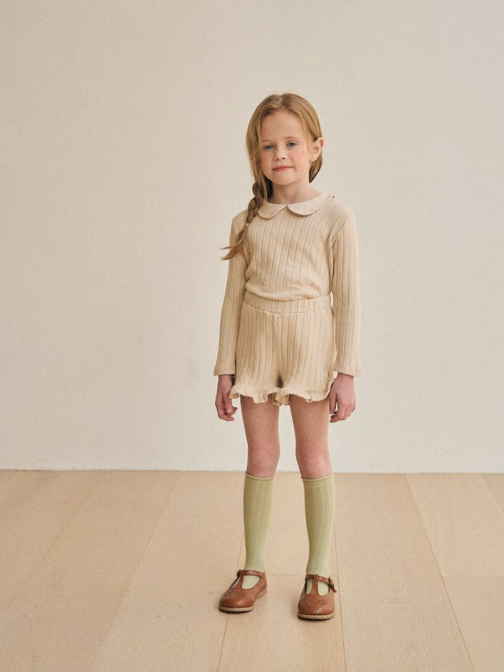 A-Market - Korean Children Fashion - #magicofchildhood - Rib Frill Pants - 7