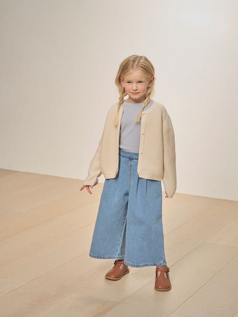 A-Market - Korean Children Fashion - #magicofchildhood - Wrinkle Denim Wide Pants - 3