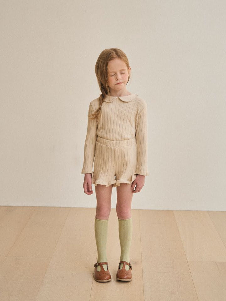 A-Market - Korean Children Fashion - #minifashionista - Rib Frill Pants - 8