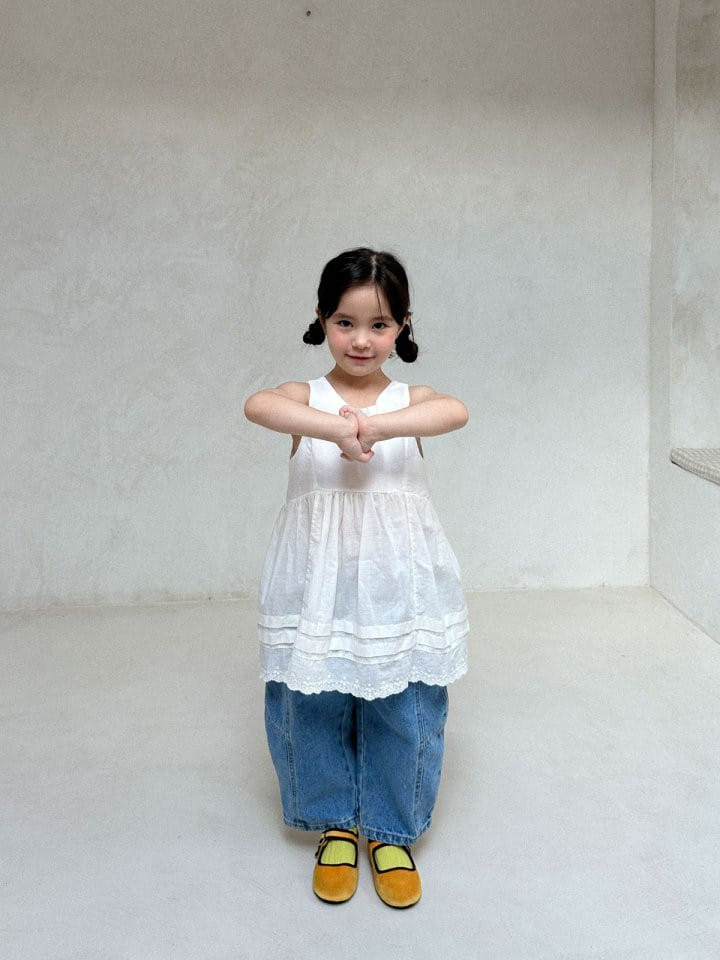 A-Market - Korean Children Fashion - #minifashionista - Darts Denim Pants - 5