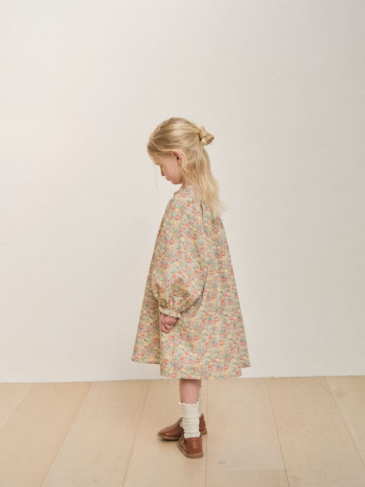 A-Market - Korean Children Fashion - #magicofchildhood - London Flower One-Piece - 4
