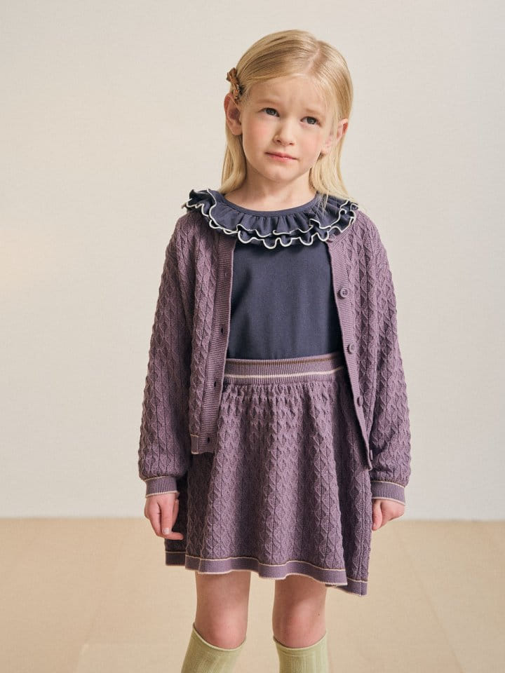 A-Market - Korean Children Fashion - #minifashionista - Berry Cardigan - 2