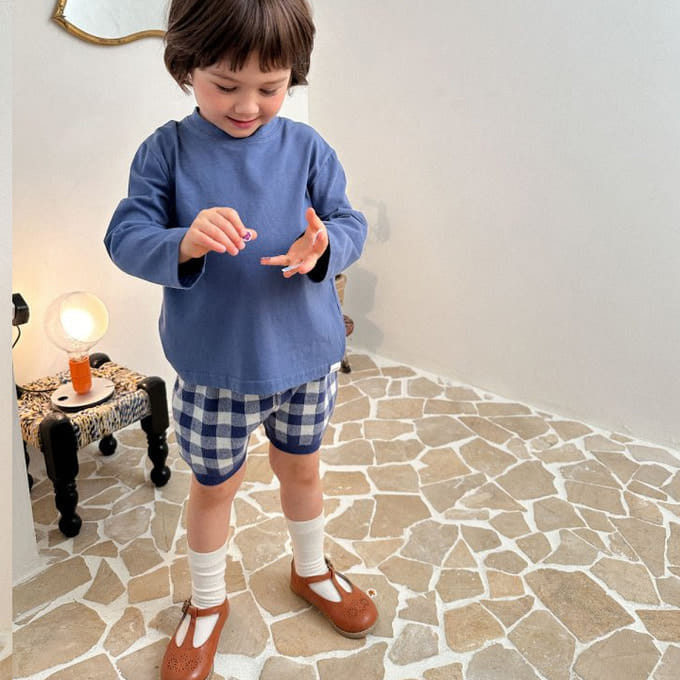 A-Market - Korean Children Fashion - #minifashionista - Check Shorts