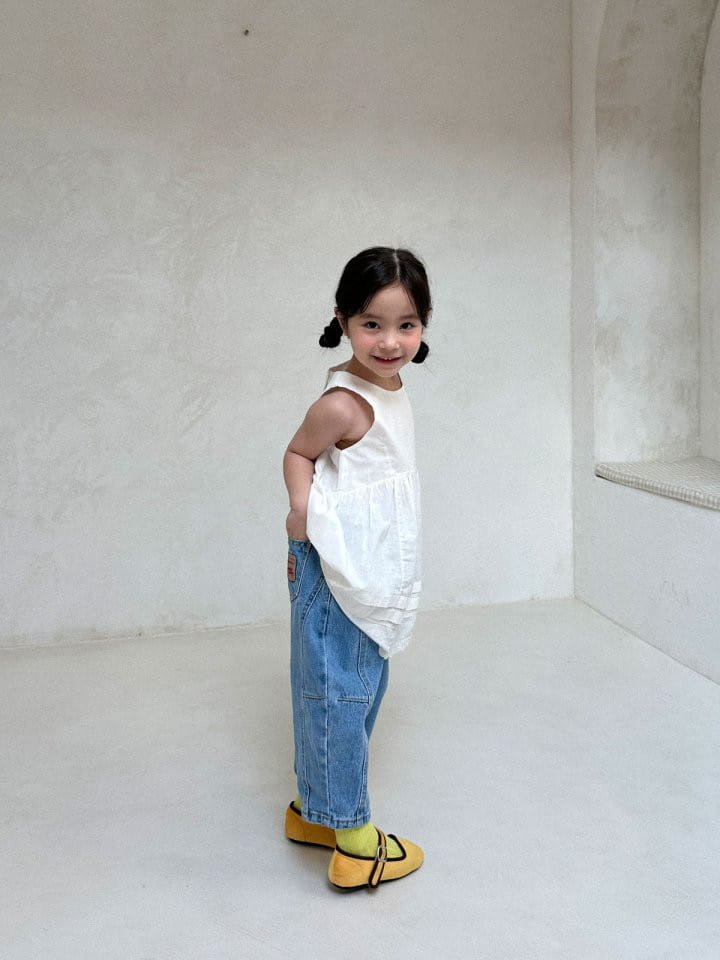 A-Market - Korean Children Fashion - #prettylittlegirls - Darts Denim Pants - 6