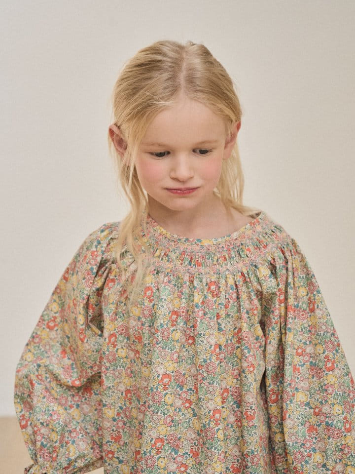 A-Market - Korean Children Fashion - #prettylittlegirls - London Flower One-Piece - 5