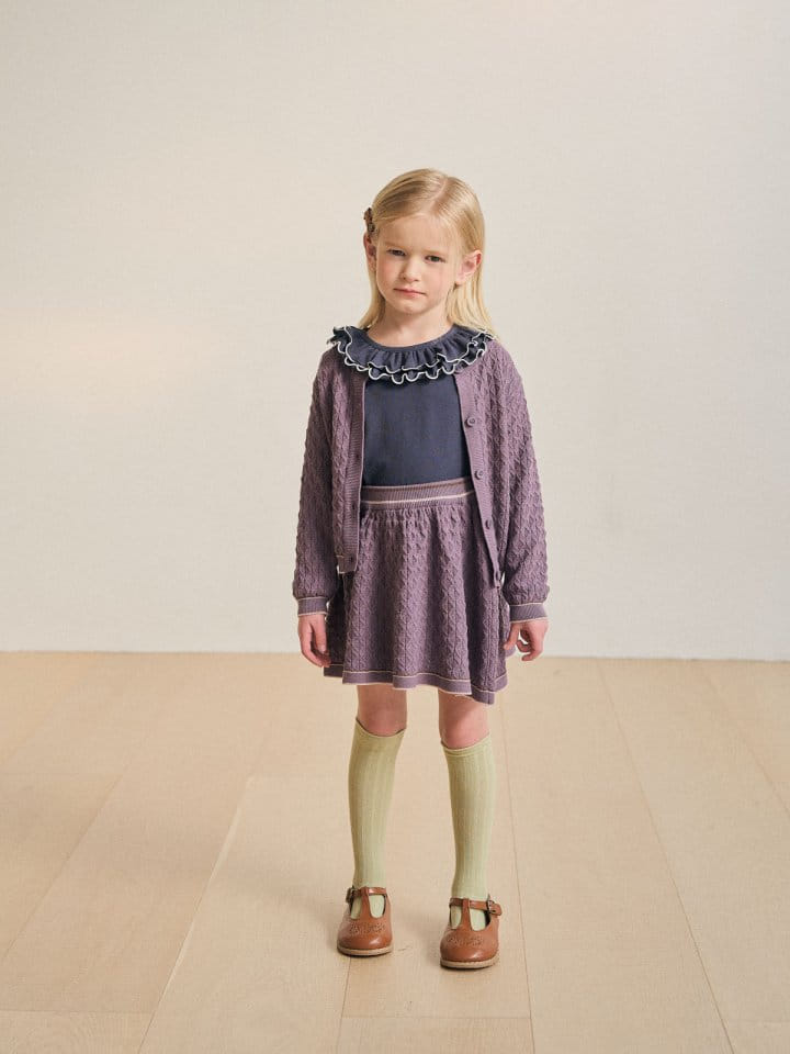 A-Market - Korean Children Fashion - #prettylittlegirls - Berry Cardigan - 3