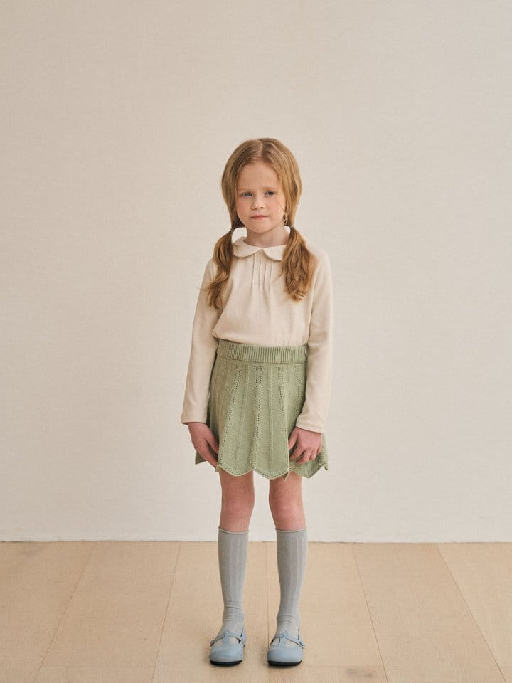 A-Market - Korean Children Fashion - #prettylittlegirls - Wave Knit Skirt - 9