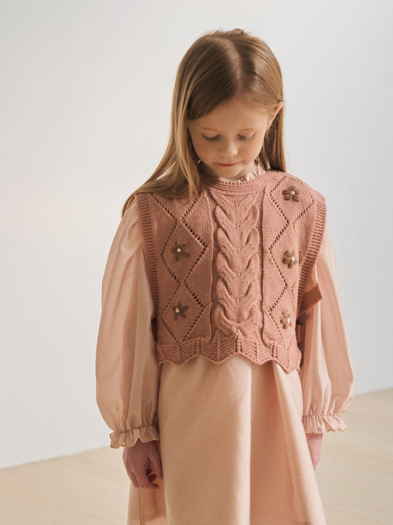 A-Market - Korean Children Fashion - #toddlerclothing - Flower Vest - 8