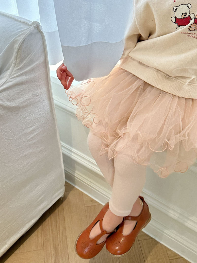 A-Market - Korean Children Fashion - #toddlerclothing - Sha Skirt Leggings - 2