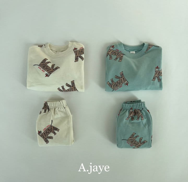 A.JAYE - Korean Children Fashion - #Kfashion4kids - Tiger Top Bottom Set