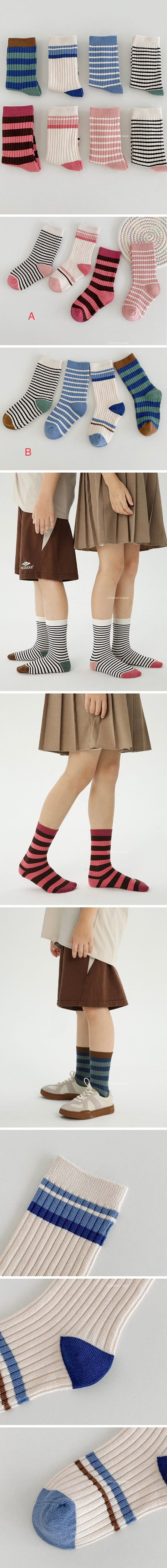 A.JAYE - Korean Children Fashion - #Kfashion4kids - 534 ST Socks - 2