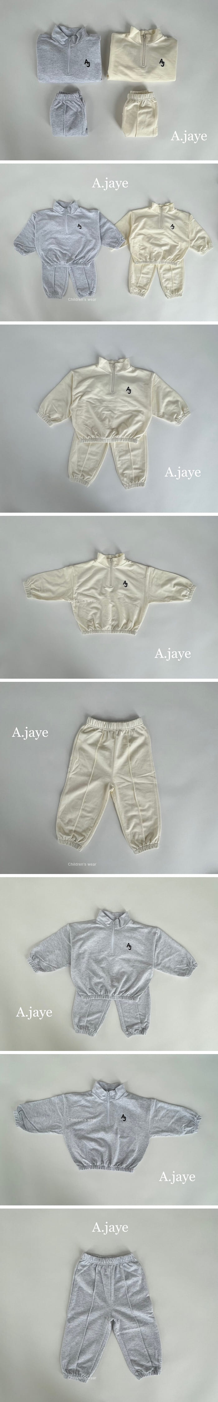 A.JAYE - Korean Children Fashion - #Kfashion4kids - Embroidery Anorak Top Bottom Set - 2