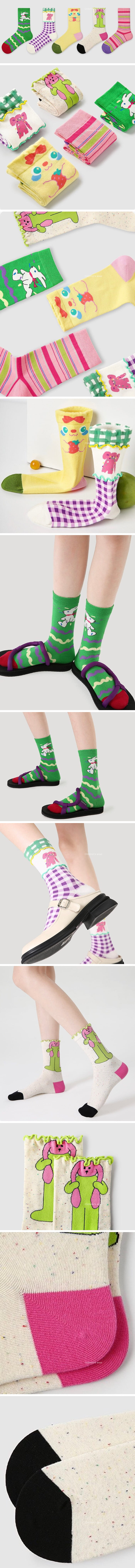 A.JAYE - Korean Children Fashion - #childrensboutique - 8601 Rabbit Socks - 2