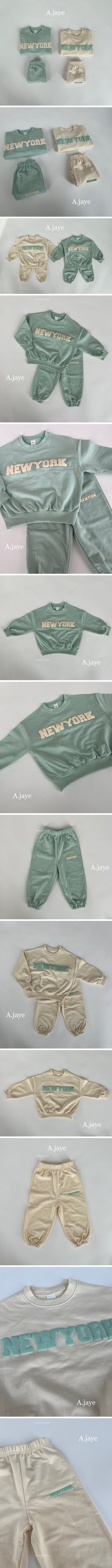 A.JAYE - Korean Children Fashion - #designkidswear - New York Top Bottom Set - 2
