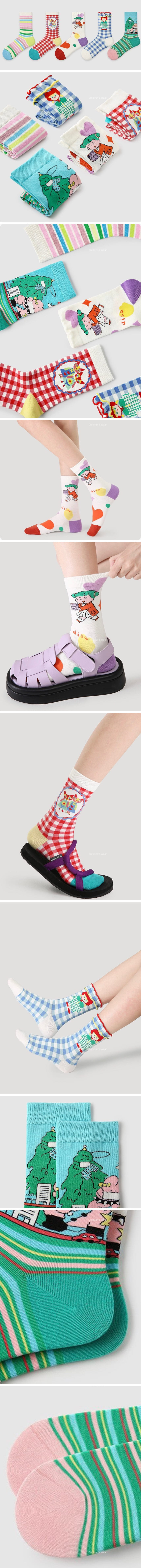 A.JAYE - Korean Children Fashion - #designkidswear - 8602 Disco Socks - 2