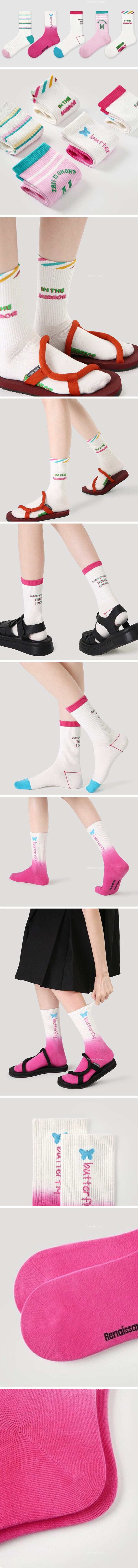 A.JAYE - Korean Children Fashion - #fashionkids - 8607 Butterfly Socks - 2