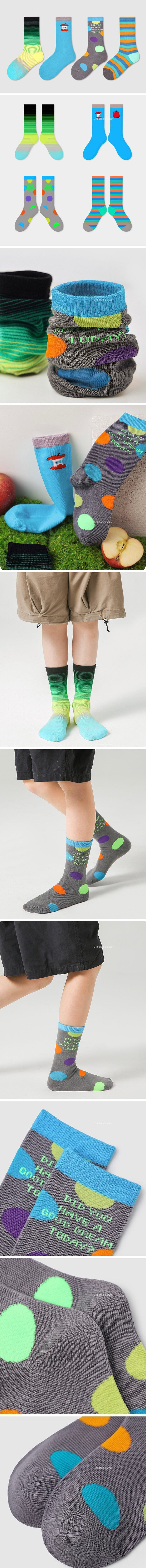 A.JAYE - Korean Children Fashion - #kidsshorts - 633 Dream Today Socks - 2