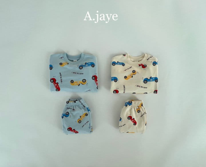 A.JAYE - Korean Children Fashion - #kidsstore - Car Top Bottom Set