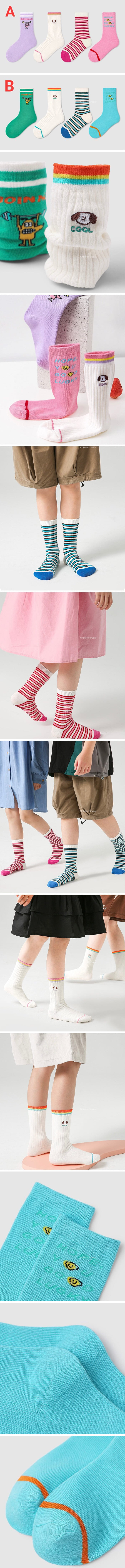 A.JAYE - Korean Children Fashion - #littlefashionista - 637 Lucky Socks - 2