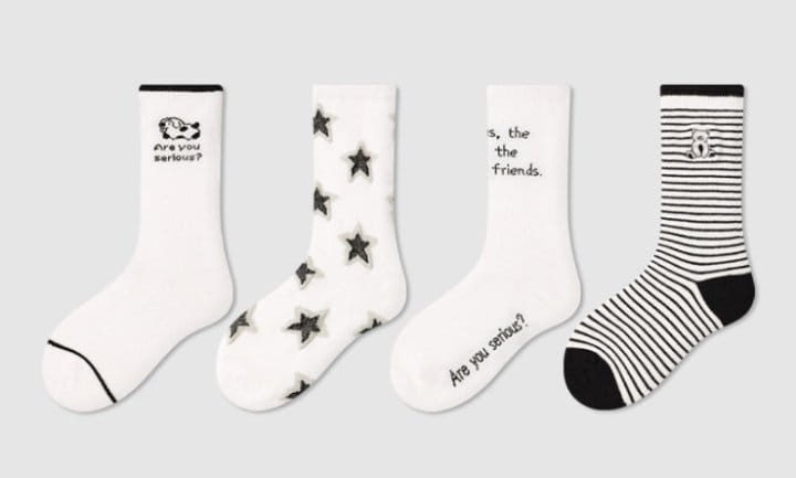 A.JAYE - Korean Children Fashion - #minifashionista - 620 Star Star Socks