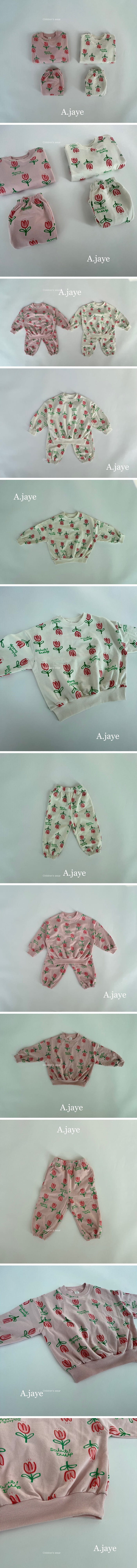 A.JAYE - Korean Children Fashion - #prettylittlegirls - Tulip Top Bottom Set - 2