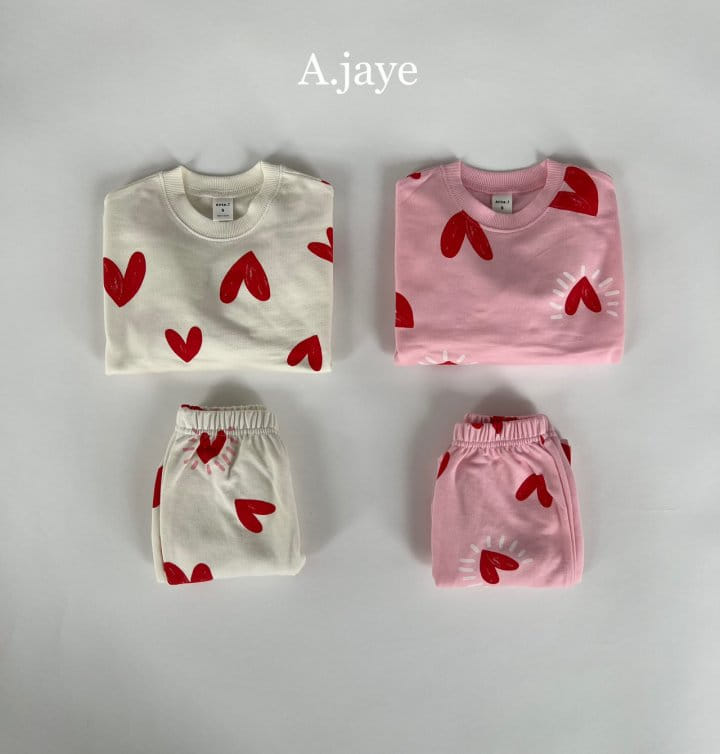 A.JAYE - Korean Children Fashion - #prettylittlegirls - Heart Top Bottom Set