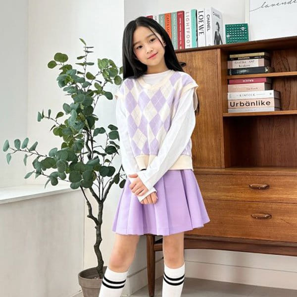 Able# - Korean Children Fashion - #kidsstore - Argyle Vest