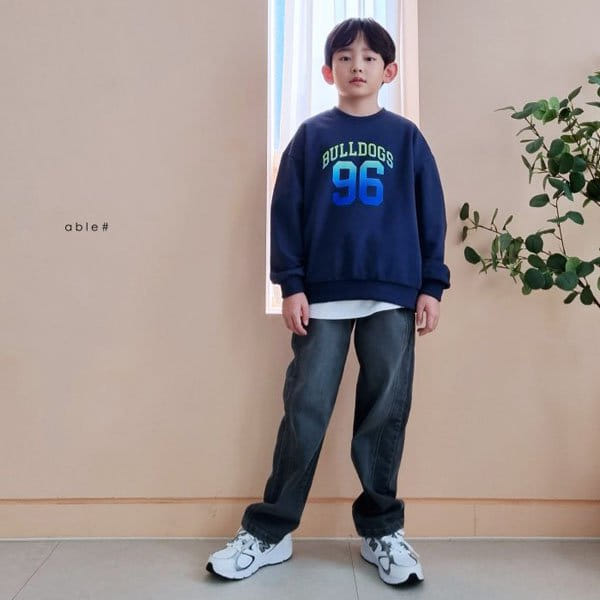 Able# - Korean Children Fashion - #magicofchildhood - Line Baggy Jeans