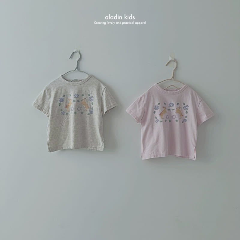 Aladin - Korean Children Fashion - #Kfashion4kids - Cute Short Sleeve Rabbit Tee - 8