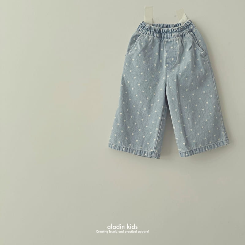 Aladin - Korean Children Fashion - #prettylittlegirls - Heart Straight Pants - 4