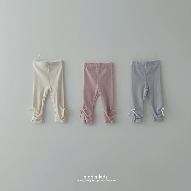 Aladin - Korean Children Fashion - #designkidswear - Ribbon Shirring Leggings - 7