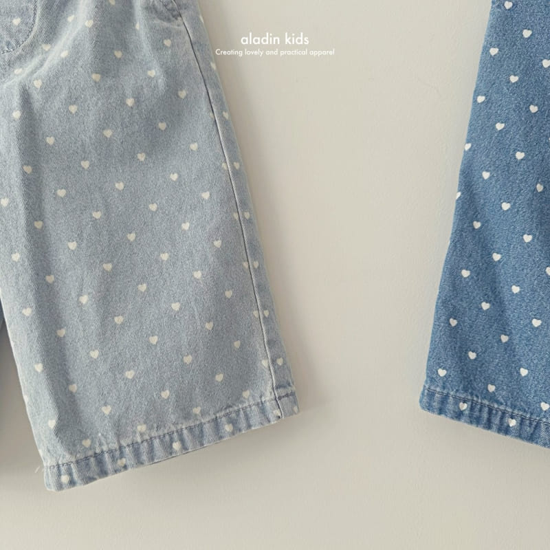 Aladin - Korean Children Fashion - #designkidswear - Heart Straight Pants - 7