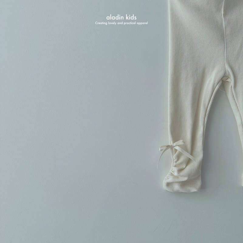 Aladin - Korean Children Fashion - #discoveringself - Ribbon Shirring Leggings - 8