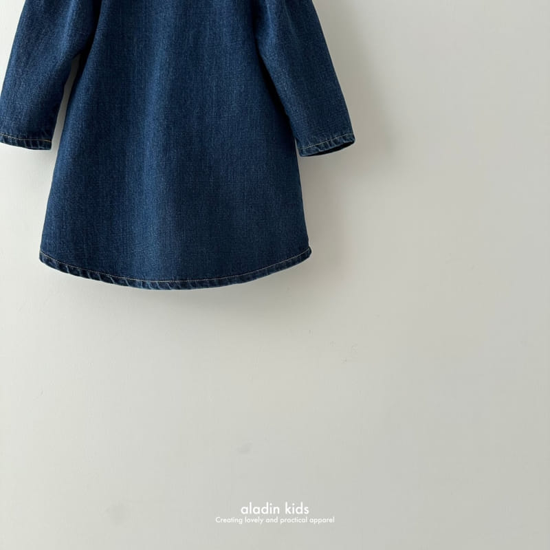 Aladin - Korean Children Fashion - #discoveringself - Ang Ang Denim One-Piece - 9