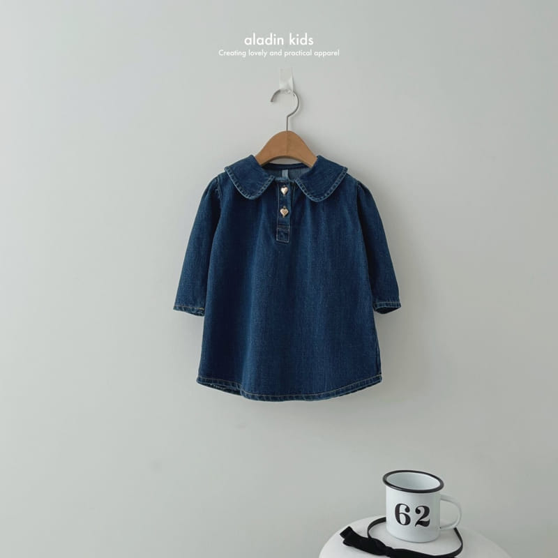 Aladin - Korean Children Fashion - #littlefashionista - Ang Ang Denim One-Piece