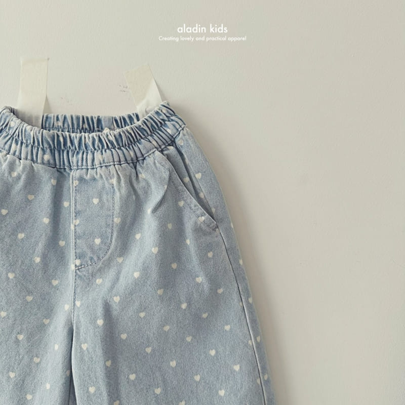 Aladin - Korean Children Fashion - #prettylittlegirls - Heart Straight Pants - 3