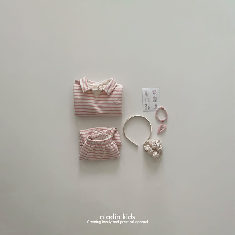 Aladin - Korean Children Fashion - #toddlerclothing - Heart Logo Sweat Shirt - 10