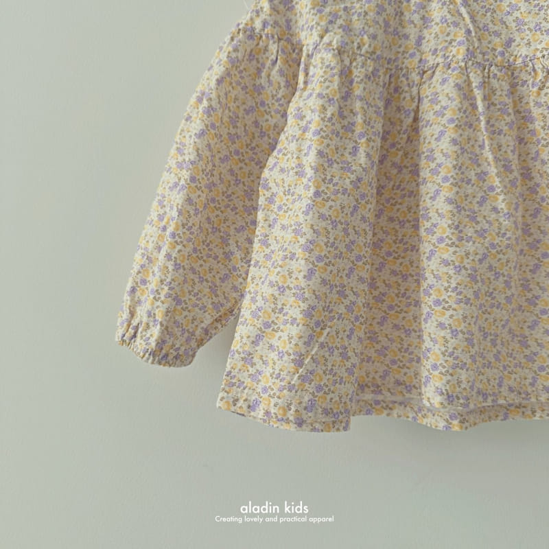 Aladin - Korean Children Fashion - #toddlerclothing - Small Flower Blouse - 8
