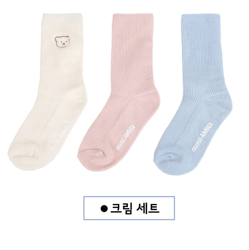 Amber - Korean Children Fashion - #Kfashion4kids - Daily Socks Set - 5