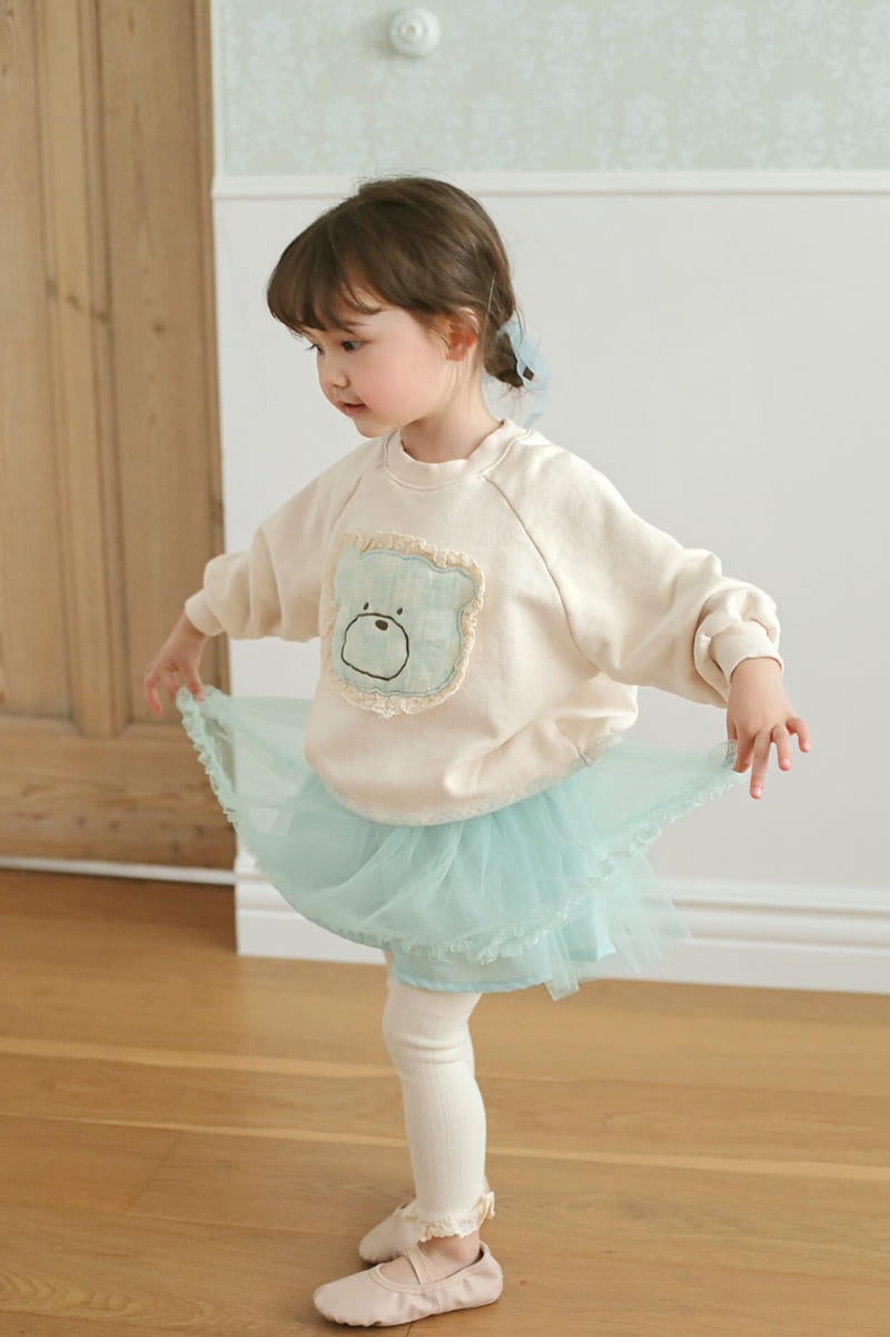 Amber - Korean Children Fashion - #childrensboutique - Bear Sweat Shirt - 2